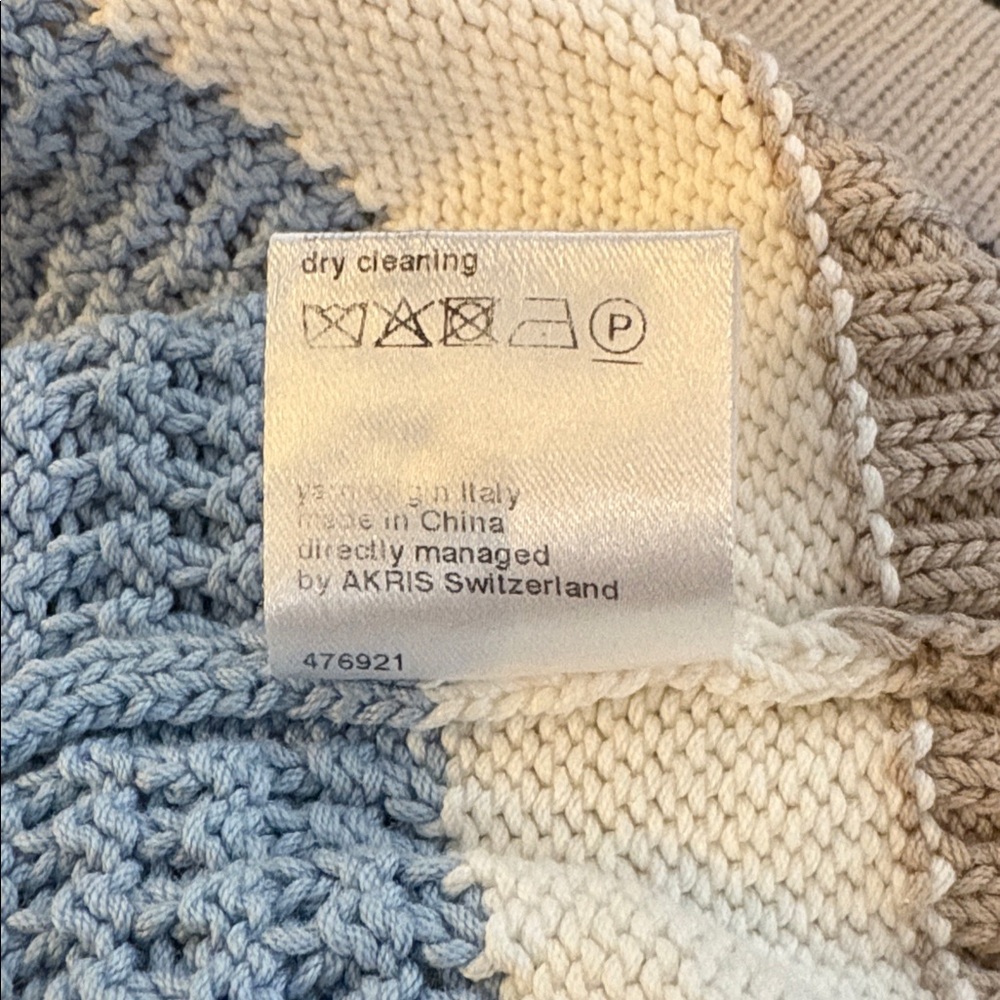 AKRIS PUNTO Striped Short Sleeve Crewneck Sweater - Picture 5 of 6